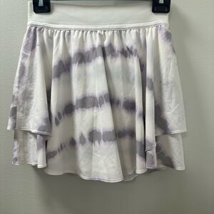 Lululemon Athletica White and Purple Skater Skort